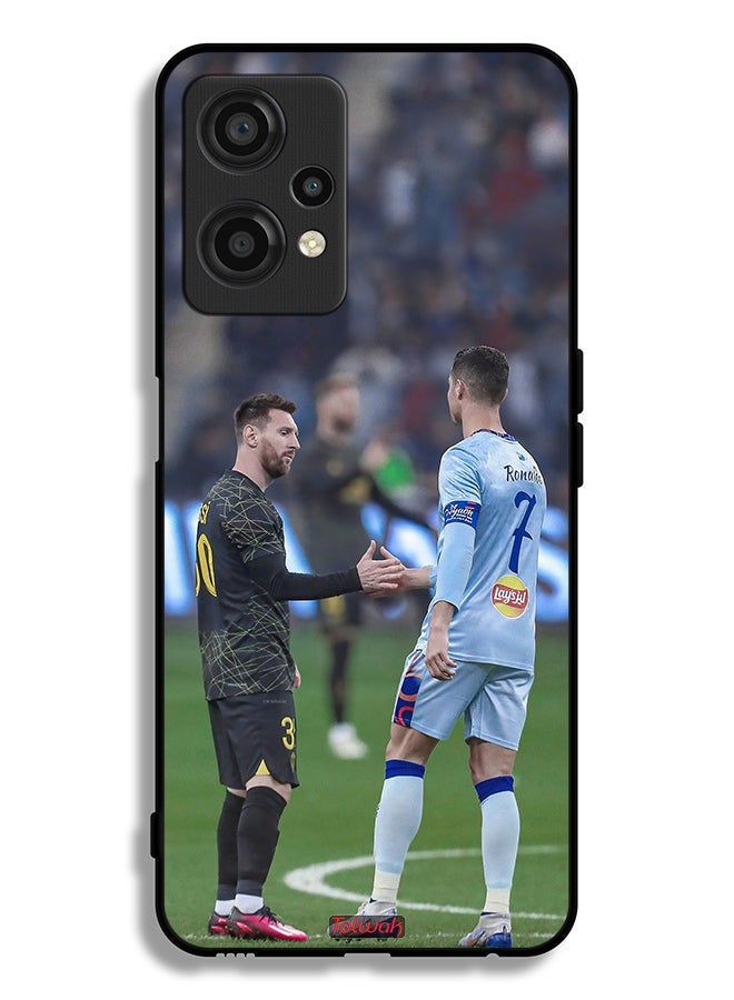 Tolwak OnePlus Nord CE 2 Lite 5G Protective Case Cover Messi And Ronaldo - Image 2