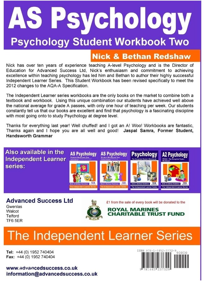 null - AS Psychology AQA Specification A - Student Workbook Two - Image 1