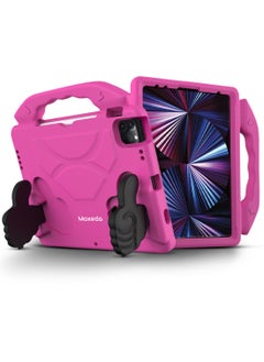 Moxedo Moxedo Shockproof Protective Case Cover Lightweight Convertible Handle Kickstand for Kids with Pencil Holder Compatible for iPad Pro 11 inch (2018 / 2020 / 2021) / iPad Air4 10.9-inch 2020 - Pink  - Image 1