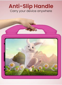 Moxedo Moxedo Shockproof Protective Case Cover Lightweight Convertible Handle Kickstand for Kids with Pencil Holder Compatible for iPad Pro 11 inch (2018 / 2020 / 2021) / iPad Air4 10.9-inch 2020 - Pink  - Image 3