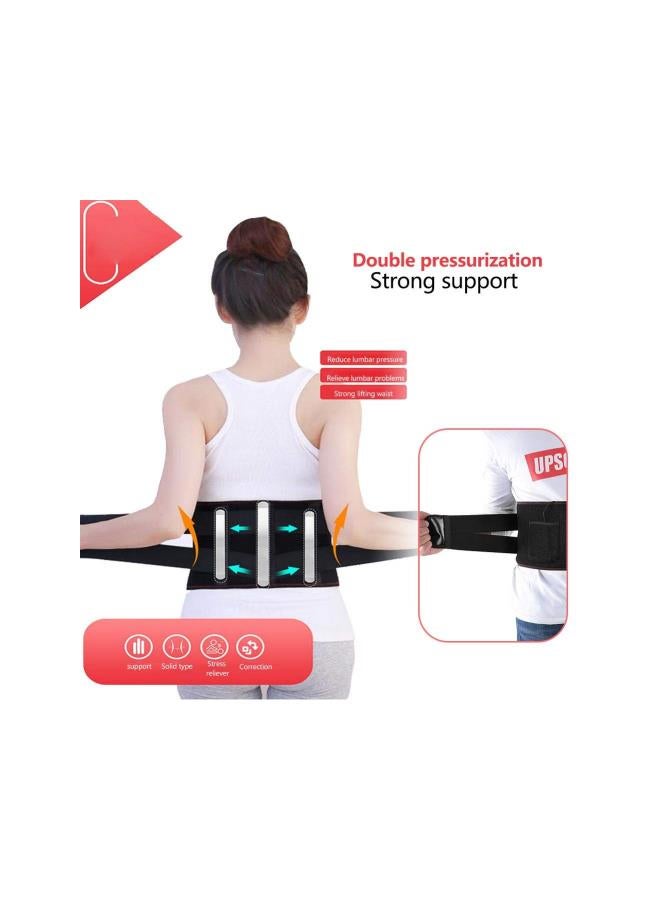 WYBOT Portable Massage Waist Heating Pad, Adjustable Electric Waist Heating Belt for Lower Back Pain and Menstrual Cramps Pain Relief Fits Men and Women  - Image 2