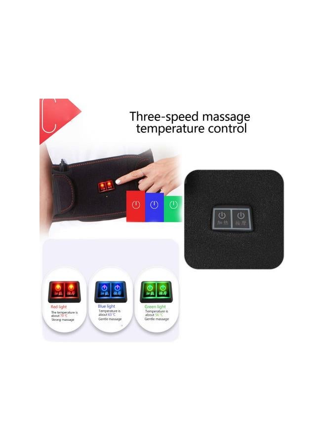 WYBOT Portable Massage Waist Heating Pad, Adjustable Electric Waist Heating Belt for Lower Back Pain and Menstrual Cramps Pain Relief Fits Men and Women  - Image 4