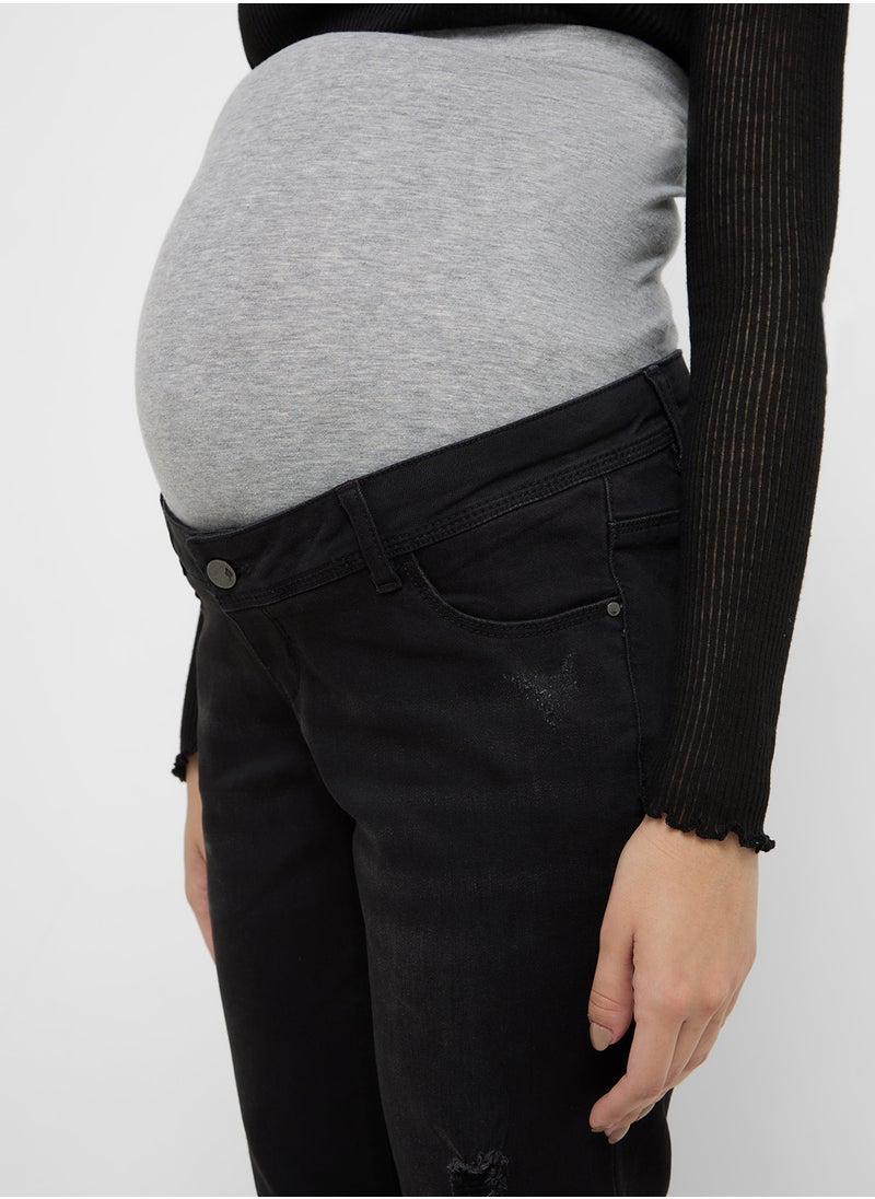 Mamalicious High Waist Skinny Jeans  - Image 3