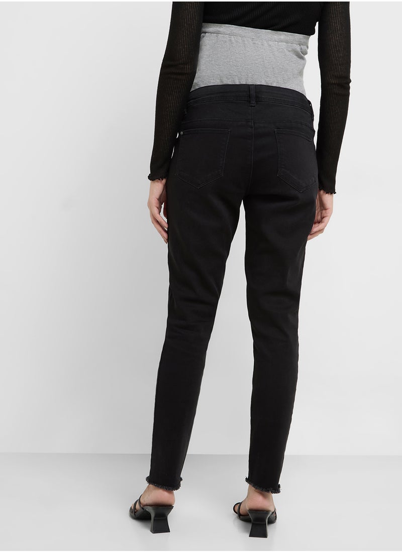 Mamalicious High Waist Skinny Jeans  - Image 2