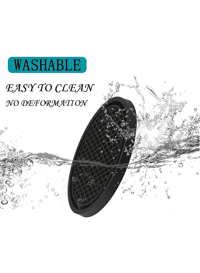 erorex Car Cup Coaster 4Pcs Universal Non Slip Cup Holders Embedded In Ornaments Coaster Car Cup Coaster Car Interior Accessories - Image 4