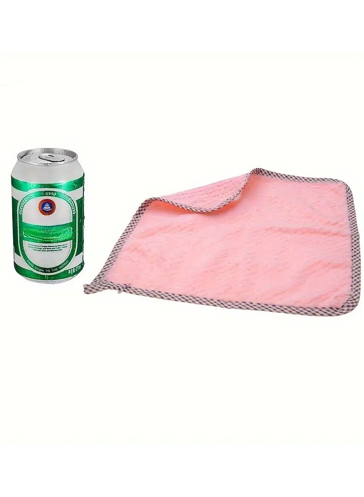 Goolsky 3pcs Super Absorbent Cleaning Towel - Thickened Lint-Free Wipe Table Dishcloth For Bathroom And Kitchen - 24.99x26.97cm - Essential Bathroom Accessory - Image 2