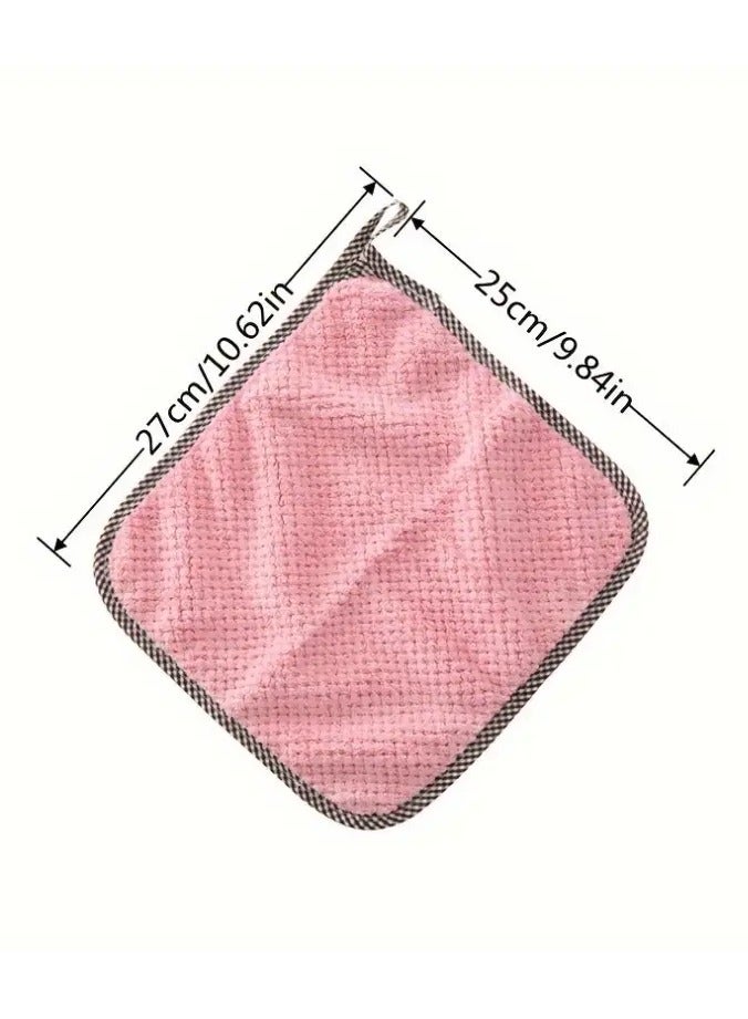 Goolsky 3pcs Super Absorbent Cleaning Towel - Thickened Lint-Free Wipe Table Dishcloth For Bathroom And Kitchen - 24.99x26.97cm - Essential Bathroom Accessory - Image 4