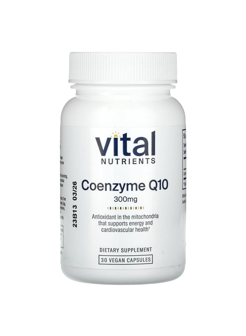 Vital Nutrients Coenzyme Q10, 300 mg, 30 Vegan Capsules