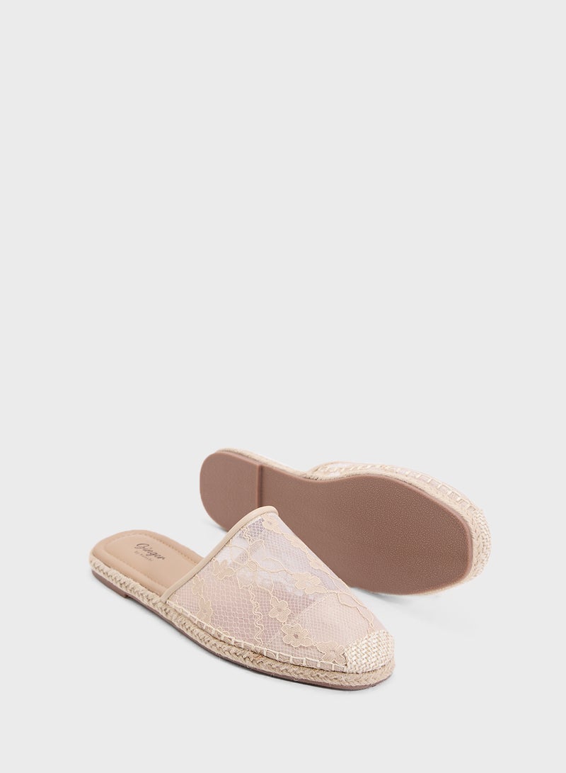 Ginger Slip On Lace Espadrille  - Image 3