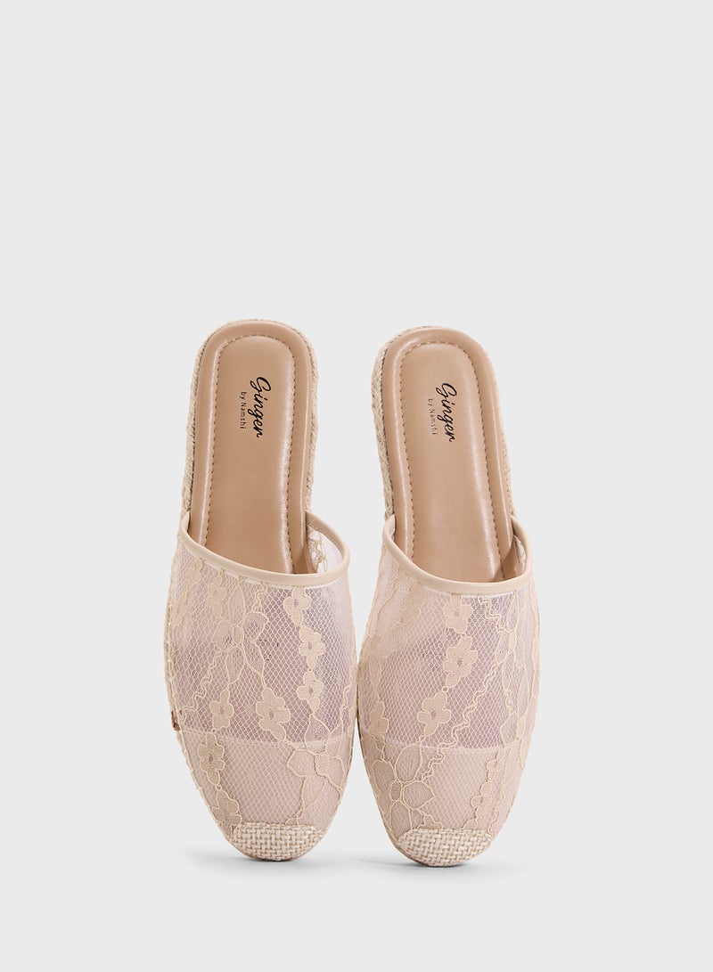 Ginger Slip On Lace Espadrille  - Image 4