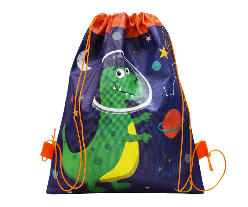 Asera حقيبة هافرسك بتصميم حيوانات الديناصورات من قماش أسييرا للأطفال هدايا عيد الميلاد (12 قطعة) - مصنوعة في الهند، متعددة الألوان - Image 2