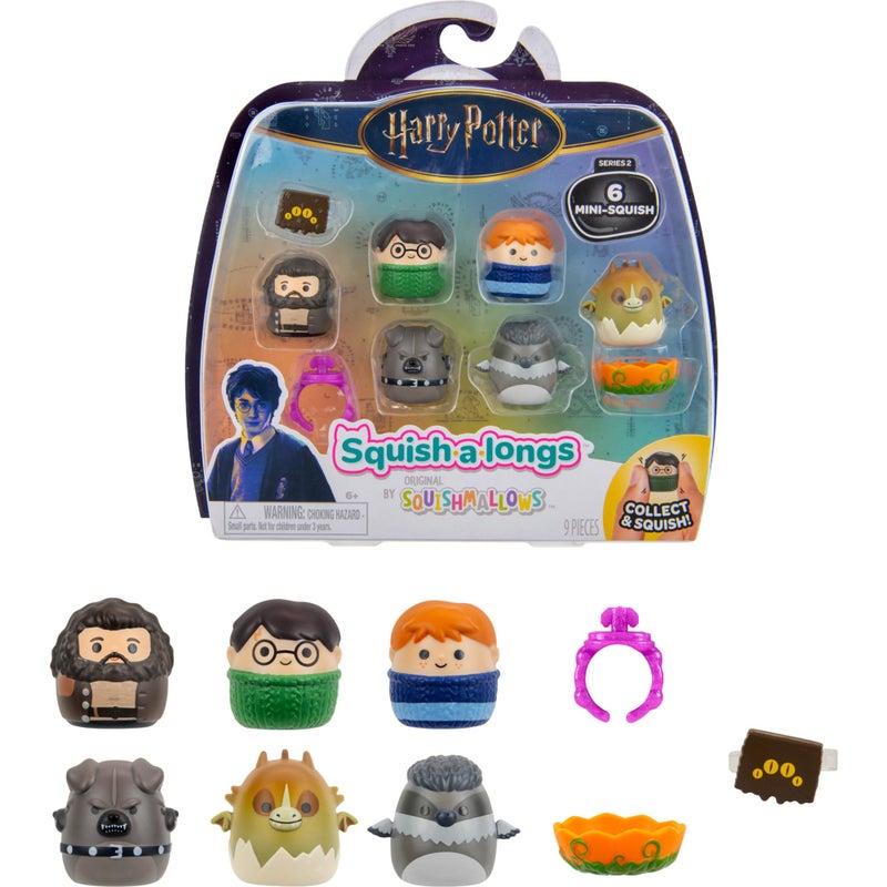 Squish-a-longs â€œHarry Potterâ€ Mini-Squish + Accessory 6-Pack â€“ Hagridâ€™s Creatures - Image 1