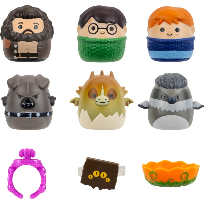 Squish-a-longs â€œHarry Potterâ€ Mini-Squish + Accessory 6-Pack â€“ Hagridâ€™s Creatures - Image 2