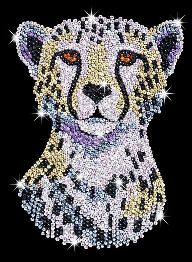 Sequin Art Blue Snow Cheetah Arts And Crafts Kits - Image 3