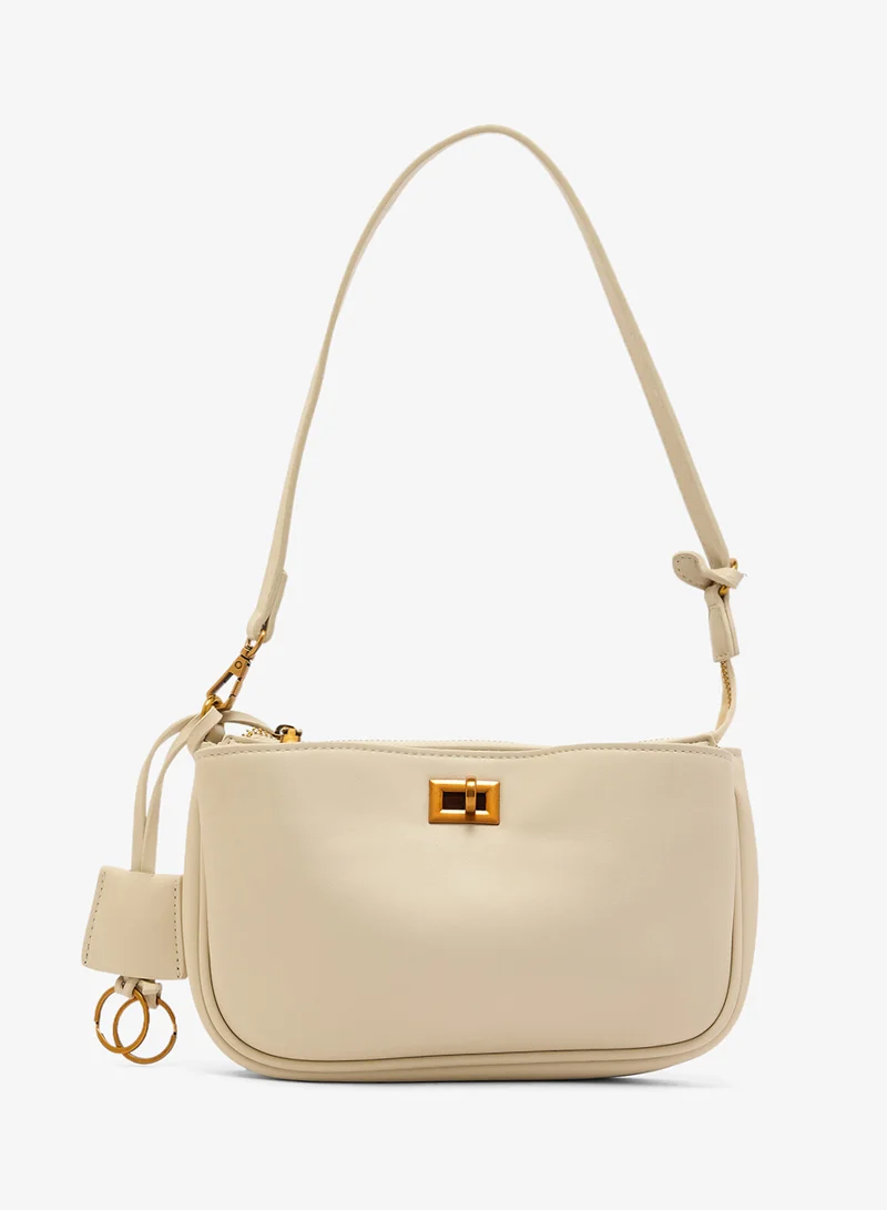 ايلا حقيبة كتف كلاسيكية من البولي يوريثان