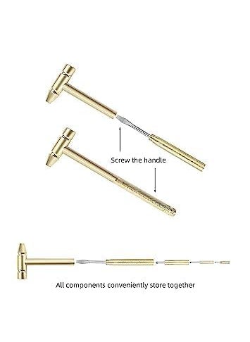 Gijaxe Gijaxe 5 in 1 micro mini multifunction copper hammer mini hammer hathodi with 4 diffrent screwdriver inbulit usefull for repair gadget watch mobile Pack oF 1  - Image 2