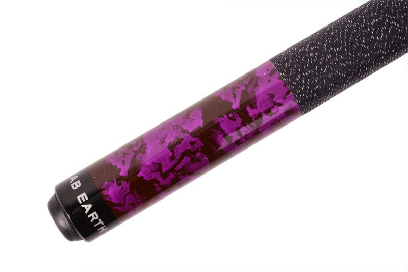 AB Earth 58 inch Hand-Painted Series 2-Piece Billiard Pool Cue Stick with Irish Linen Wrap (Purple, 21oz) - Image 3