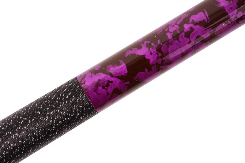 AB Earth 58 inch Hand-Painted Series 2-Piece Billiard Pool Cue Stick with Irish Linen Wrap (Purple, 21oz) - Image 5