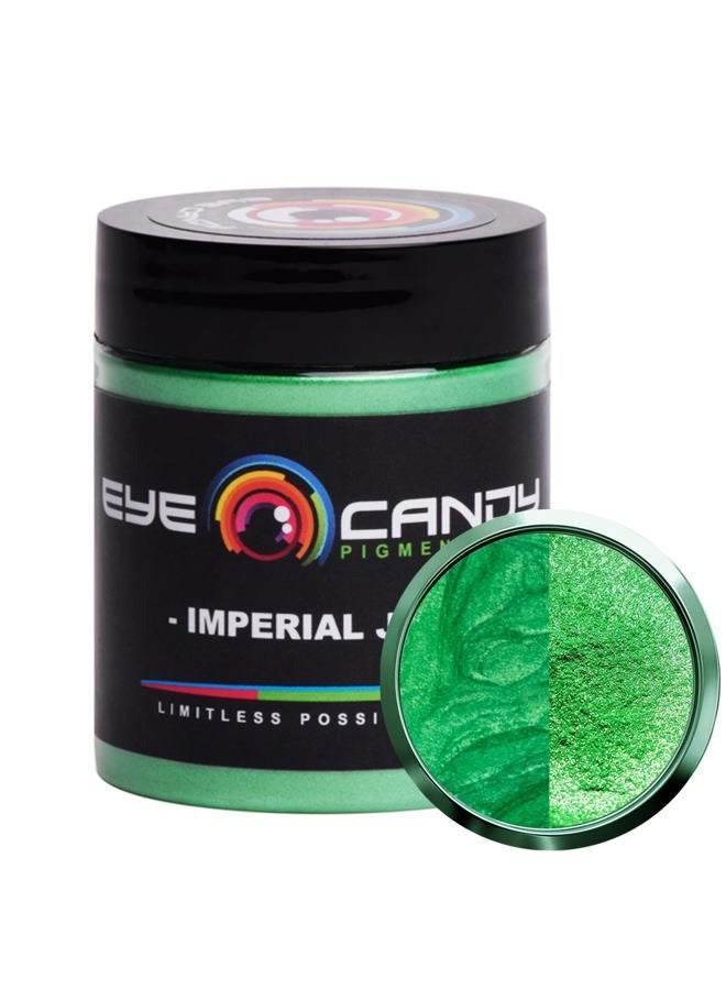 Eye Candy Mica Powder Pigment “Imperial Jade” (25g) Multipurpose DIY Arts and Crafts Additive | Woodworking, Natural Bath Bombs, Resin, Paint, Epoxy, Soap, Nail Polish, Lip Balm (Imperial Jade, 25G) - Image 1