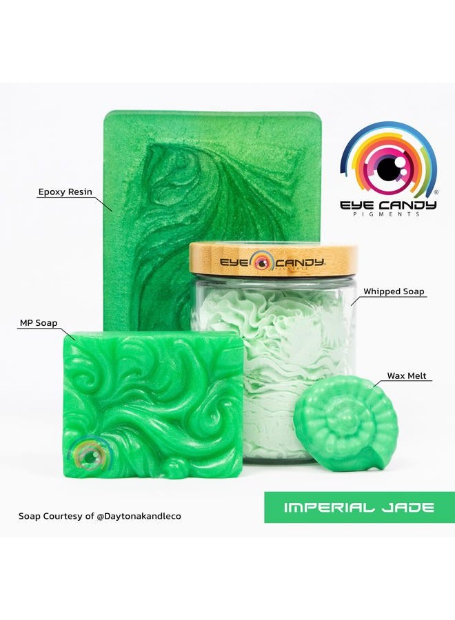 Eye Candy Mica Powder Pigment “Imperial Jade” (25g) Multipurpose DIY Arts and Crafts Additive | Woodworking, Natural Bath Bombs, Resin, Paint, Epoxy, Soap, Nail Polish, Lip Balm (Imperial Jade, 25G) - Image 2
