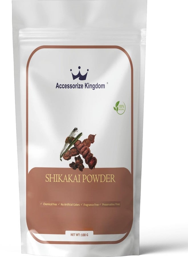 Accessorize Kingdom Shikakai Powder | Natural Hair & Skin Care | Promotes Hair Growth, Strengthens Roots, Reduces Dandruff & Adds Shine | Gently Cleanses Skin | 100% Pure (100gm) - Image 1