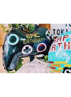 Atpata Funky Atpata Funky 10th Birthday Foil Balloons Decoration Party Supplies for celebrating the Double Digit Milestone (Gaming Theme)  - Image 2