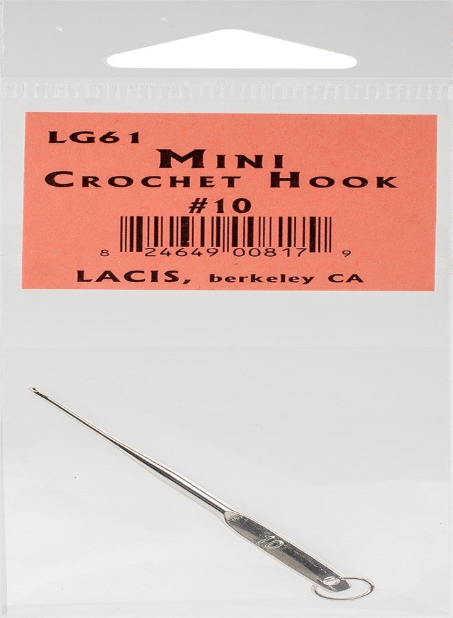 Lacis LG61-10#10 Mini Crochet Hook 2.25"