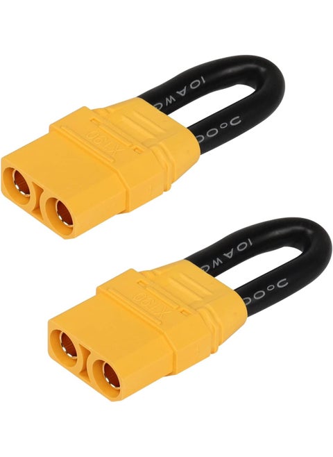 CERRXIAN XT90 Female Short Circuit Connector Bind Plug Loop Connector Double Circuit to Single Circuit for for RC Lipo Battery FPV2Pack