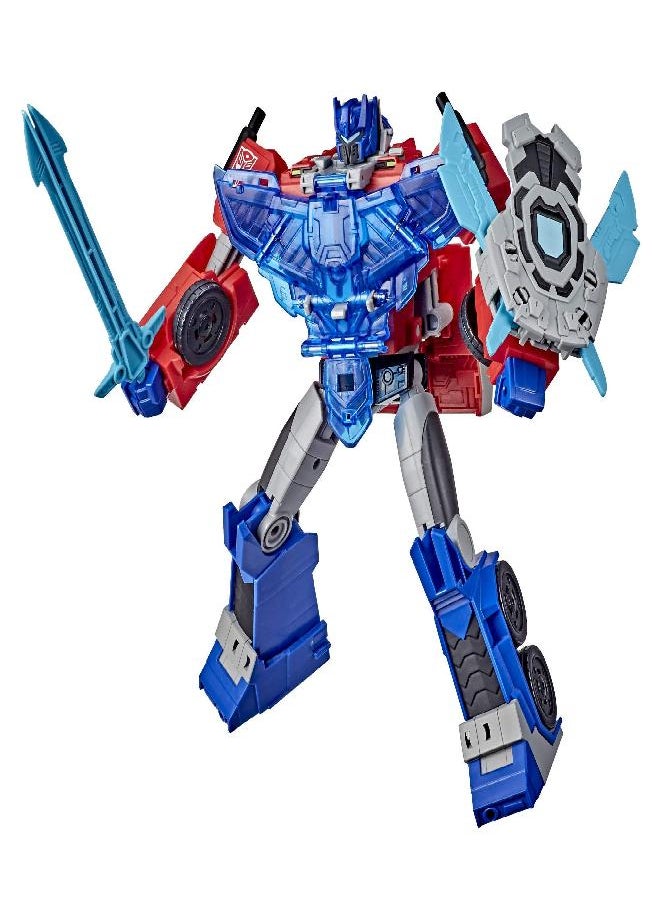 TRANSFORMERS Transformers Bumblebee Cyberverse Adventures Battle Call Officer Class Optimus Prime, Voice Activated Lights and Sounds, Ages 6 and Up 10-inch  - Image 2