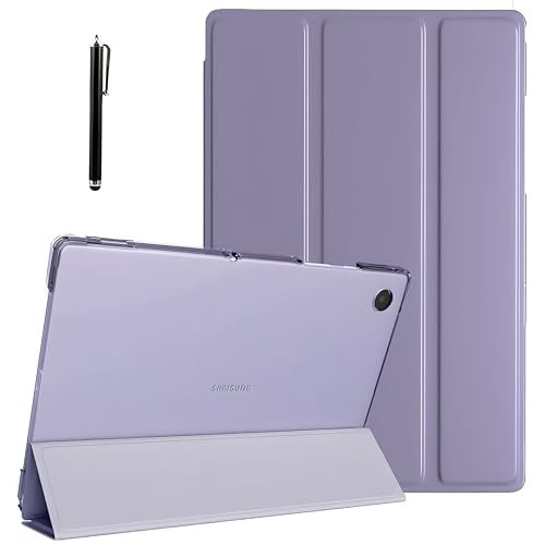 ProElite Cover for Samsung Galaxy Tab A9 Plus 11 inch Case Cover, Smart Flip Case Cover for Samsung Galaxy Tab A9+ 11 inch Translucent Back with Stylus Pen, Lavender - Image 1