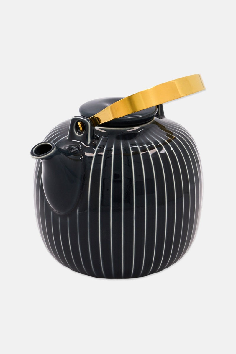 Kahler Fancy Porcelain Tea Pot 1,2 L, Black - Image 3