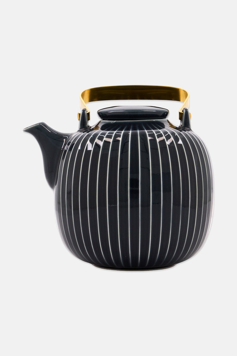 Kahler Fancy Porcelain Tea Pot 1,2 L, Black - Image 1