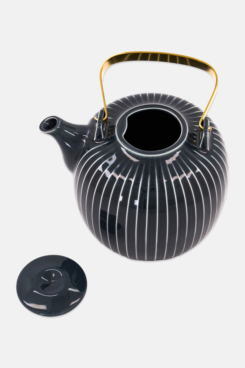 Kahler Fancy Porcelain Tea Pot 1,2 L, Black - Image 4