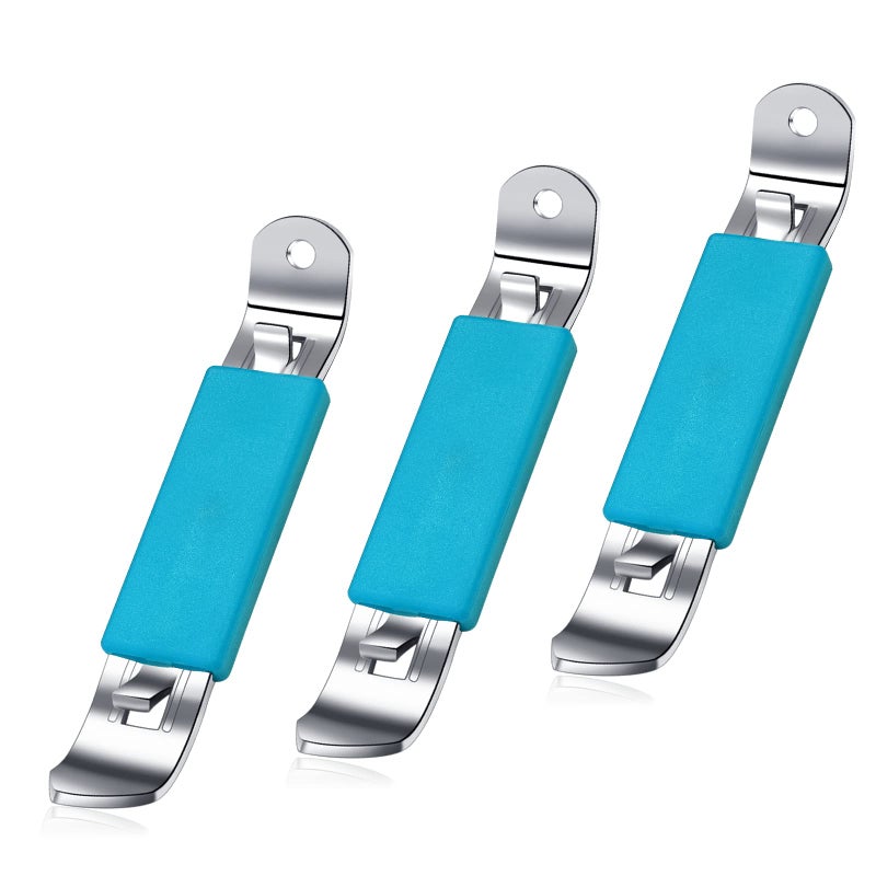 3 Pieces Magnetic Bottle Openers Can Opener Classic Beer Opener Stainless Steel Small Bottle Opener Can Tapper with Magnet for Camping and Traveling HANCELANT Blue