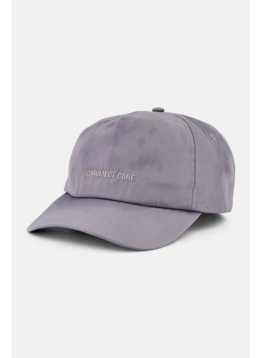 Jack Jones Men Embroidered Adjustable Cap, Grey  - Image 1