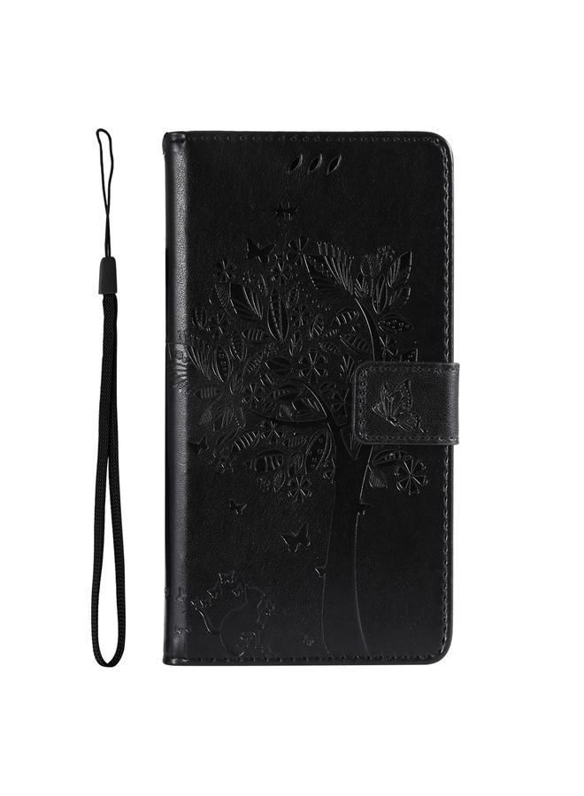 اس-توب جراب هاتف Honor Magic7 من الجلد القابل للطي بنقشة شجرة وقط - Image 2