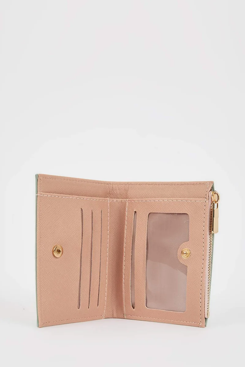Defacto  Women's Sewing Pattern Faux Leather Wallet for Women | Best Price UAE