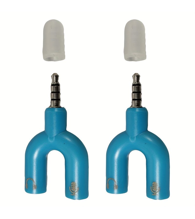3.5mm Audio Splitter Y Adapter Two Pack White for Headphone Microphone - Image 4