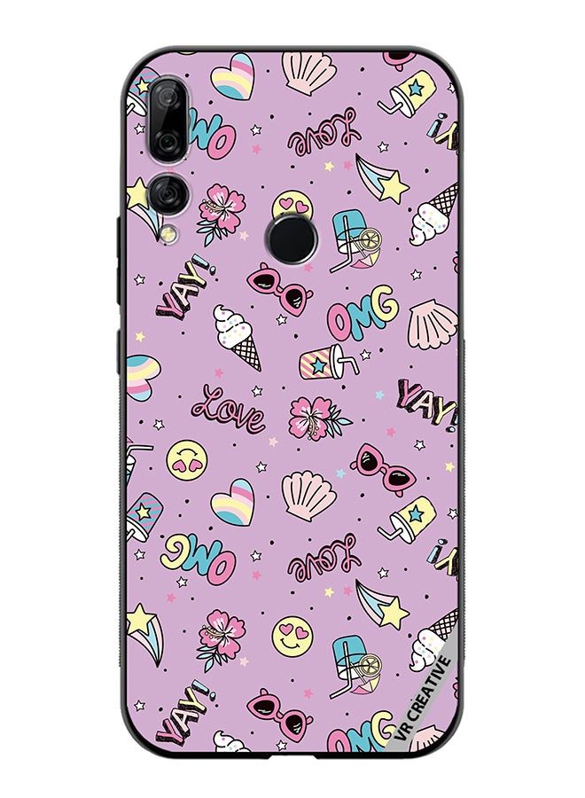 VR CREATIVE Protective Case Cover For Huawei Y9 Prime 2019 Cute Star Girl Design Multicolour - Image 1