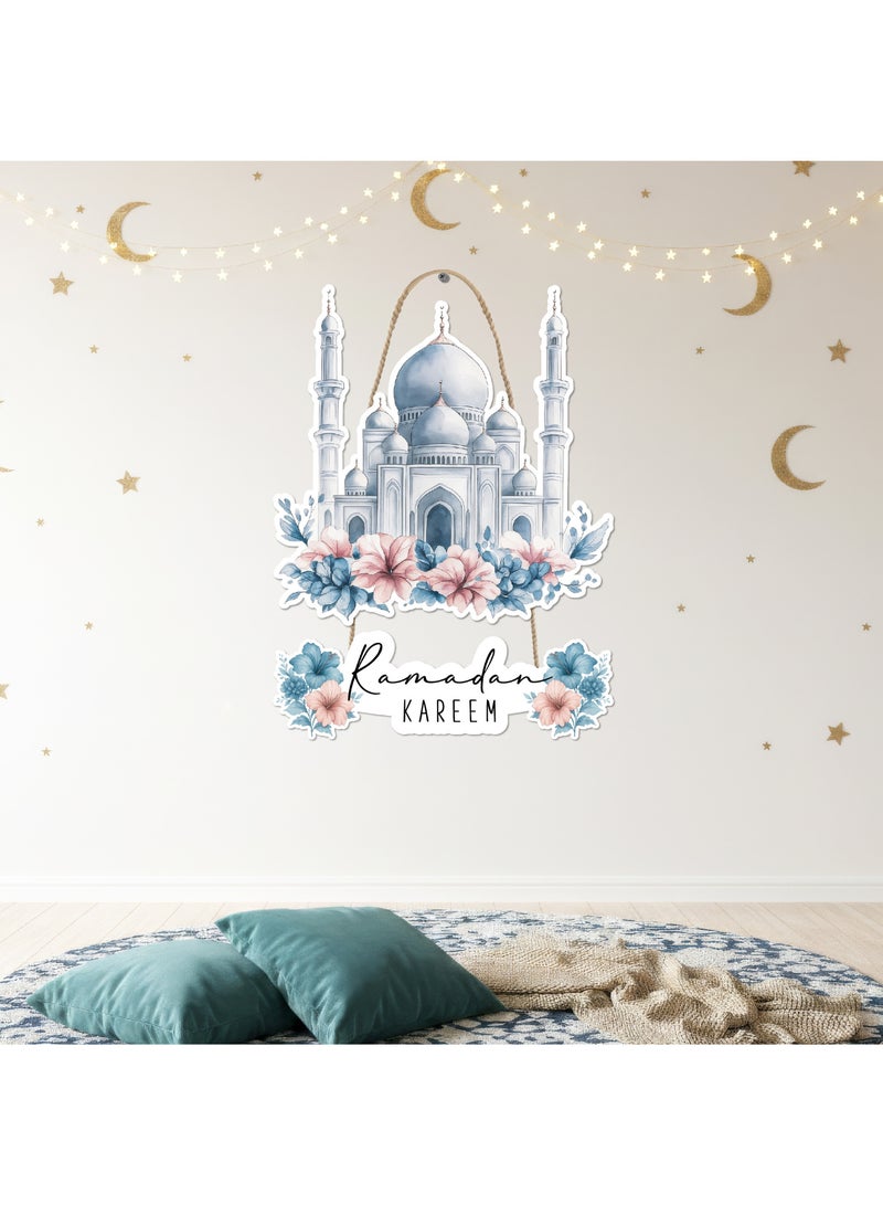 لوحة رمضان خشبية بسُمك 6 ملم مطبوعة بجودة عالية، تصميم فني أنيق يزين حائط منزلك ويمنحه أجواء رمضانية دافئة ومميزة - Image 3