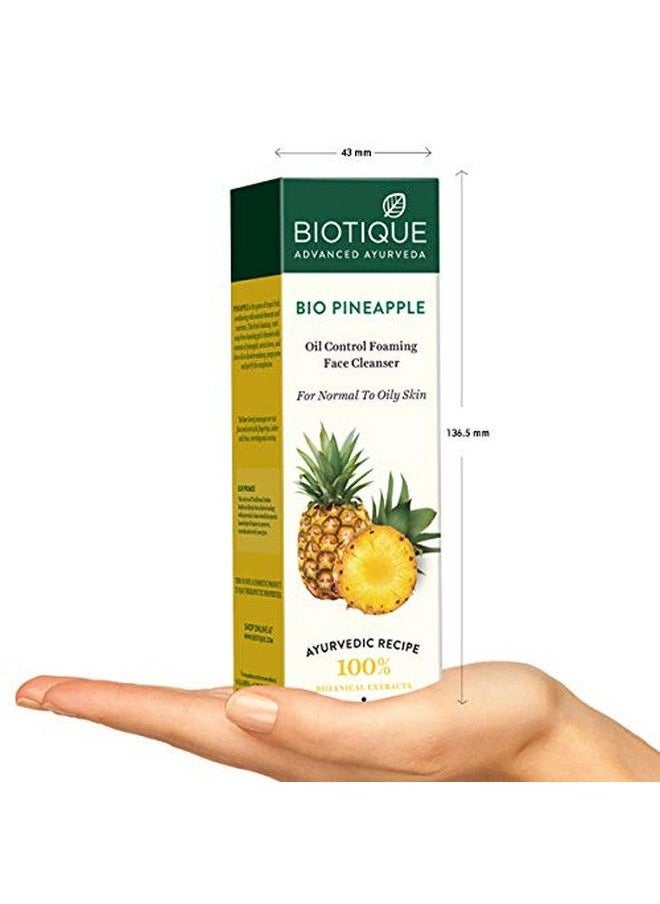 Biotique Pineapple Fruit Enzyme Cleanser (Combo/Oily Skin) 120 Ml  - Image 4