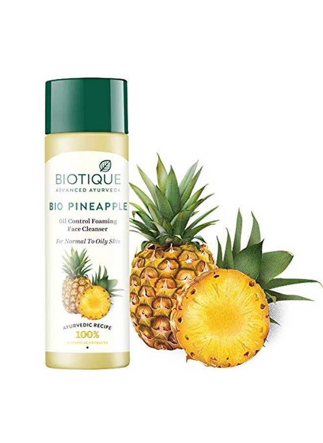 Biotique Pineapple Fruit Enzyme Cleanser (Combo/Oily Skin) 120 Ml  - Image 3