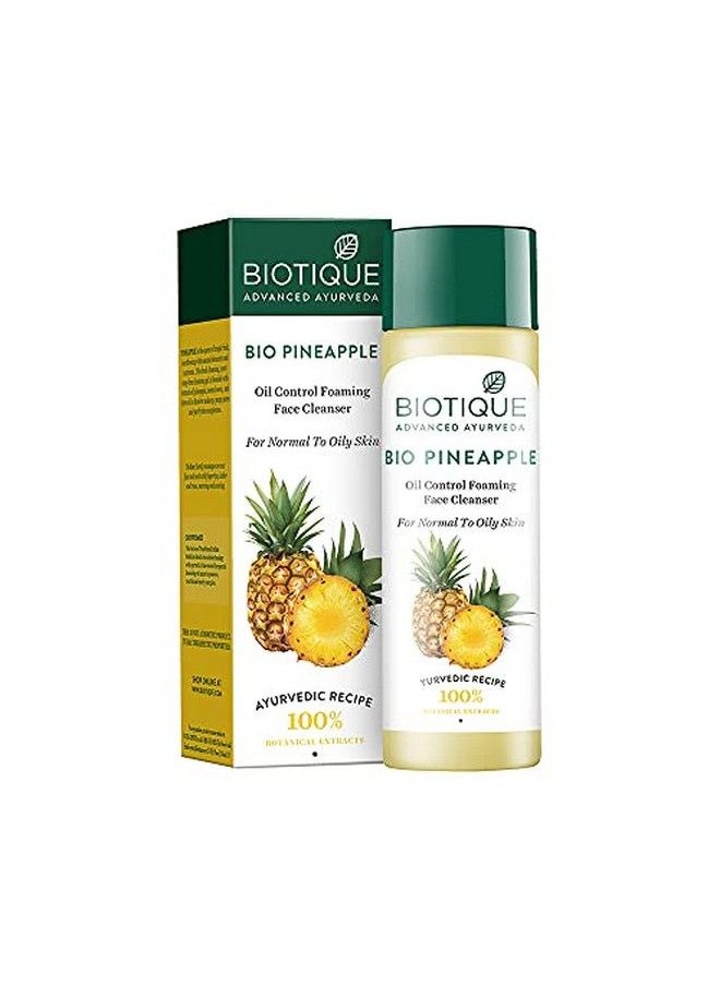 Biotique Pineapple Fruit Enzyme Cleanser (Combo/Oily Skin) 120 Ml  - Image 1