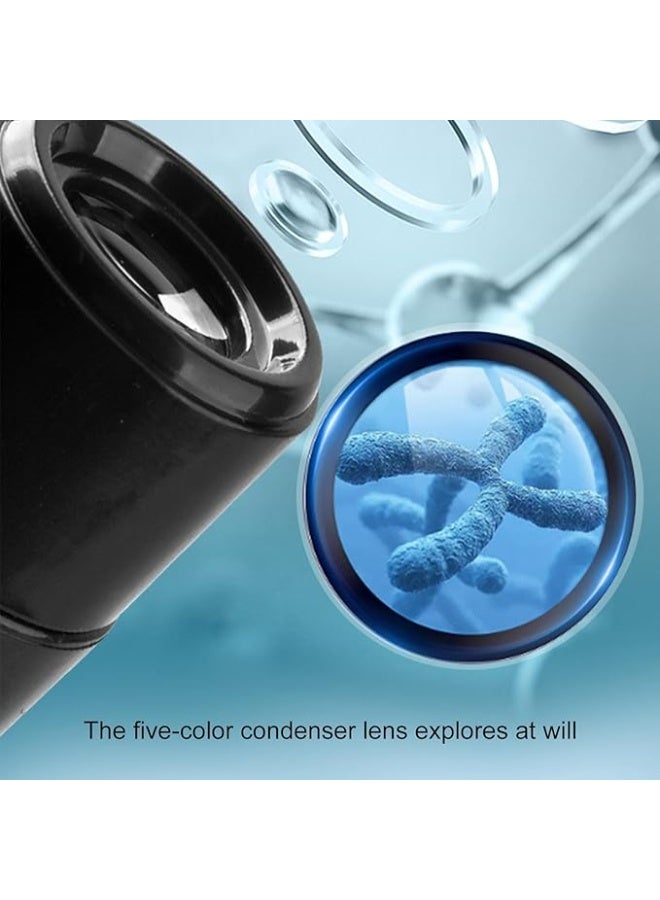 شابية مجهر ضوئي للأطفال، مجهر تعليمي للأطفال | مجموعة مجهر أحادي العين بتكبير 1200x، مجموعة مجهر علمي للأطفال المبتدئين، مجهر تعليمي للطلاب - Image 5