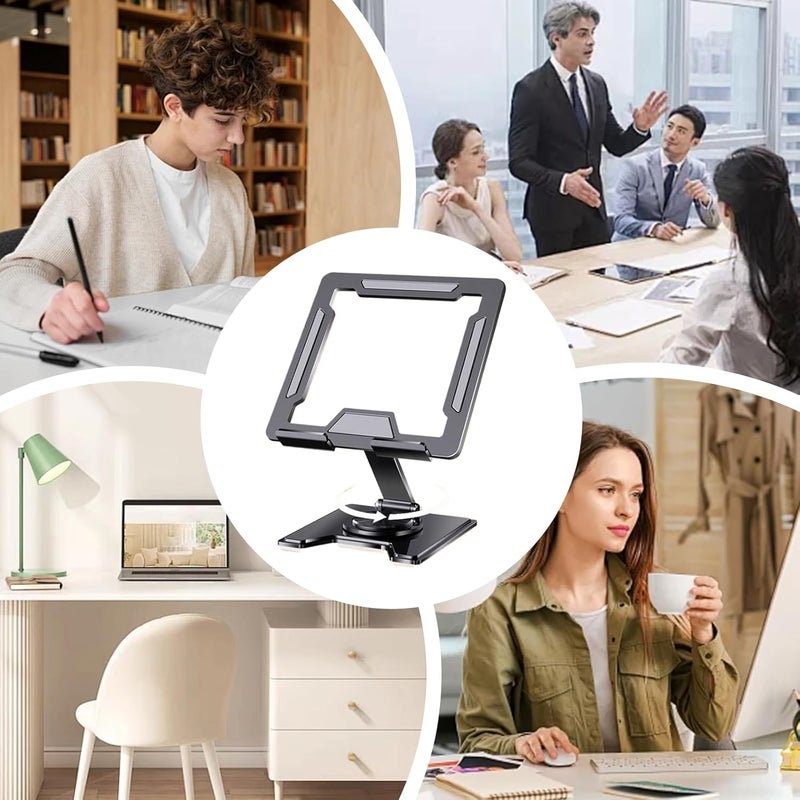 Tablet Stand,Desktop Dock Mount Bracket - Tablet Mount Stand,for Car Bed Desk Reading Monitor Offices Bedside Travel Kitchen - Image 4