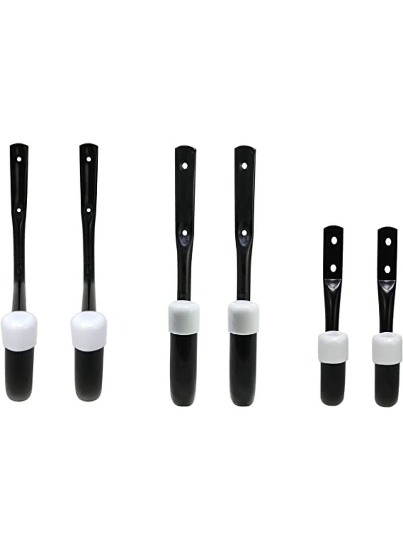 Shepherd Hardware خطافات تخزين جراج شيفرد هاردوير 8088E من الفولاذ الثقيل / متنوعة، 6 قطع، أسود - Image 3