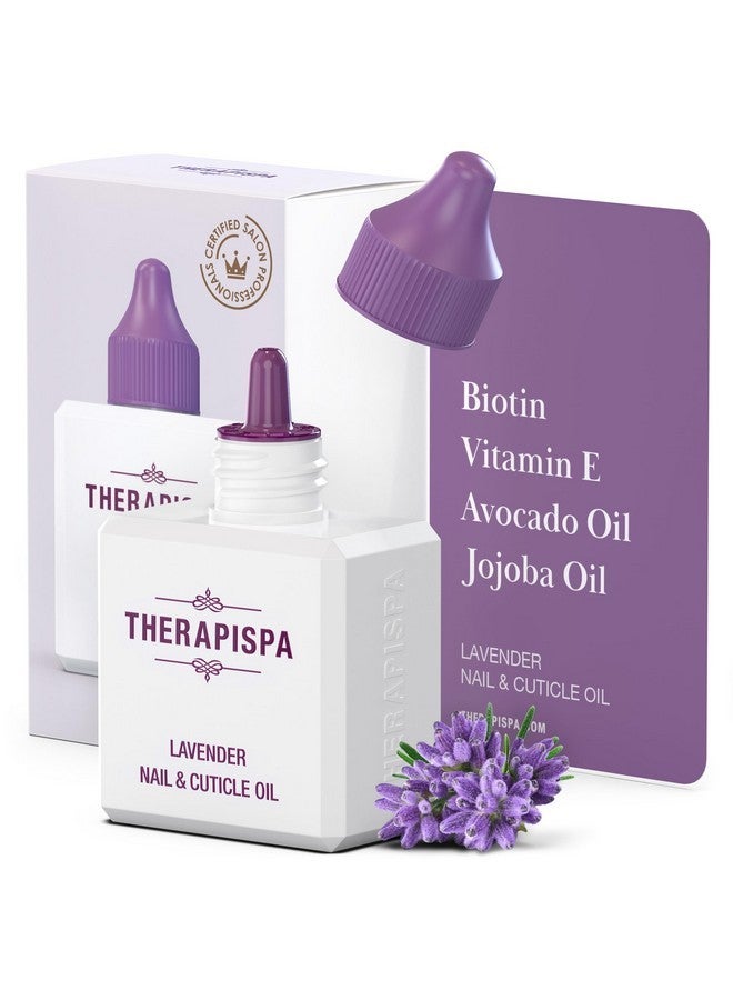 Therapispa Professional Nail & Cuticle Oil, 2.0 Fl Oz - Nourished With Jojoba, Avocado, Vitamin E, And Biotin (B7) For Superior Hydration, Repair, Revitalization, And Strengthening (Lavender) - Image 1