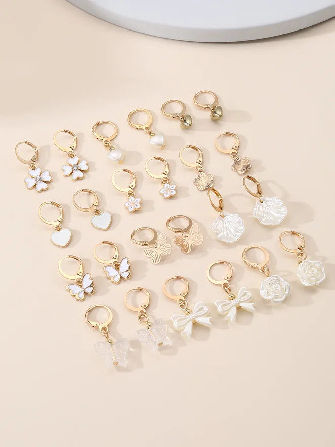 Take Two Take Two Set of 12 - Assorted Pendant Earrings