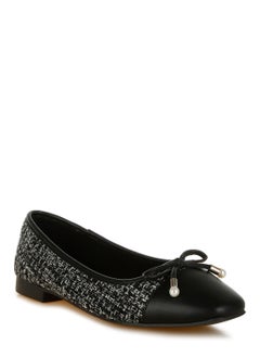 Black Boucle Pearl Bow Ballerinas - pzsku/Z02B5E287D9348495BD31Z/45/_/1734504489/5dd676a5-7ec5-4e8e-afe6-a6048107a20f