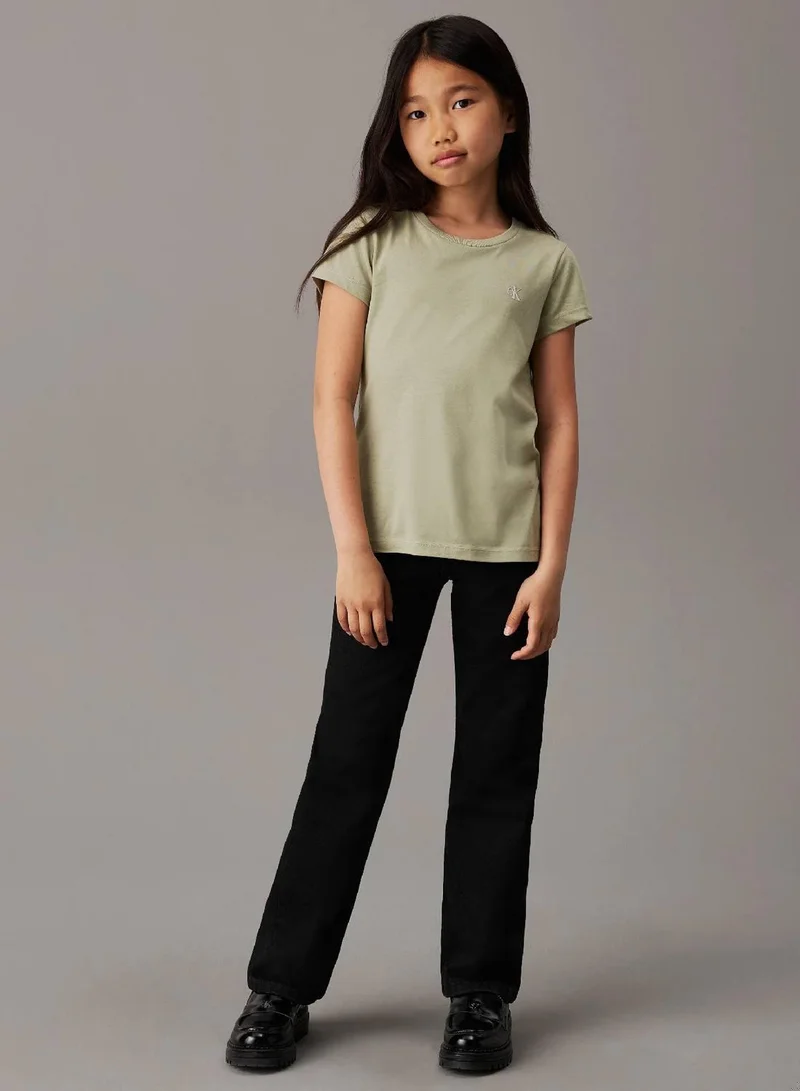 Calvin Klein Jeans Turtledove / Misty Vale 2 Pack Slim T-shirts for Women | Best Price UAE